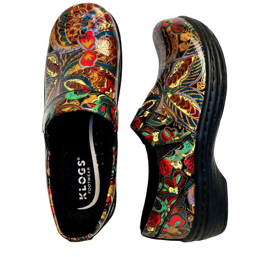 Klogs Jungle Boogie MISSION Leather Clog | Sz 6 | Multicolor | Excellent!